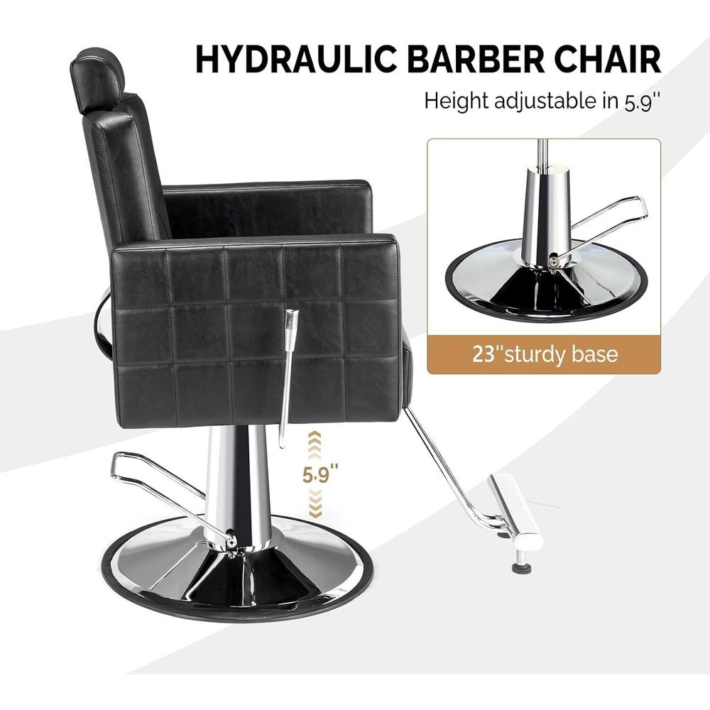 thinkstar All Purpose Salon Chair Hydraulic Recline Barber Chair Beauty Salon Equipment