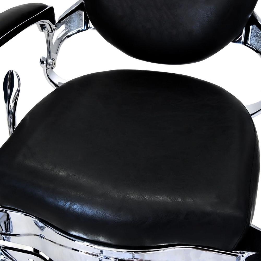 thinkstar Hydraulic Adjustable Vintage Barber Chair Reclining All Purpose Hair Salon Chair
