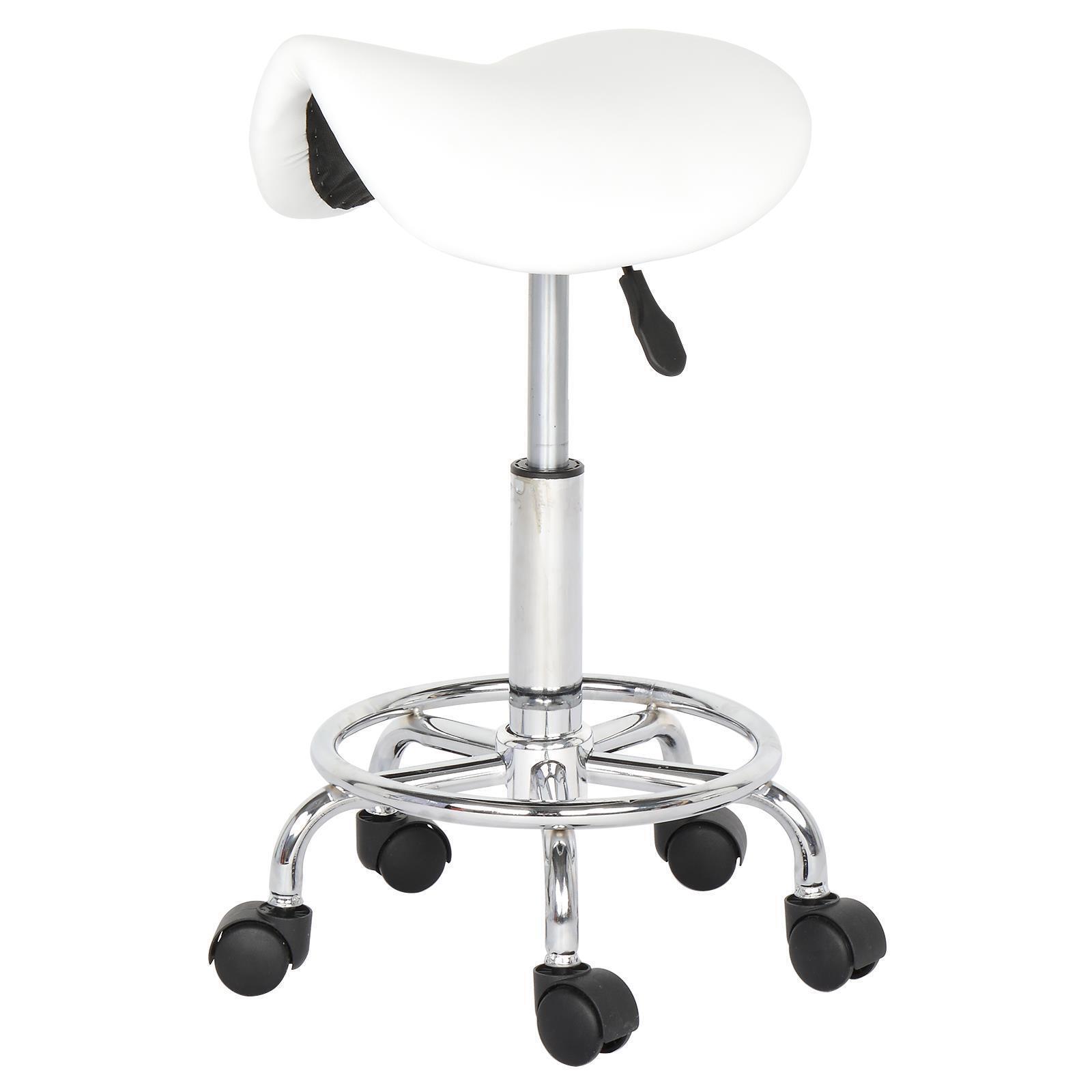 thinkstar Multi-Purpose Hydraulic Adjustable Saddle Rolling Swivel Stool Chair With Wheels