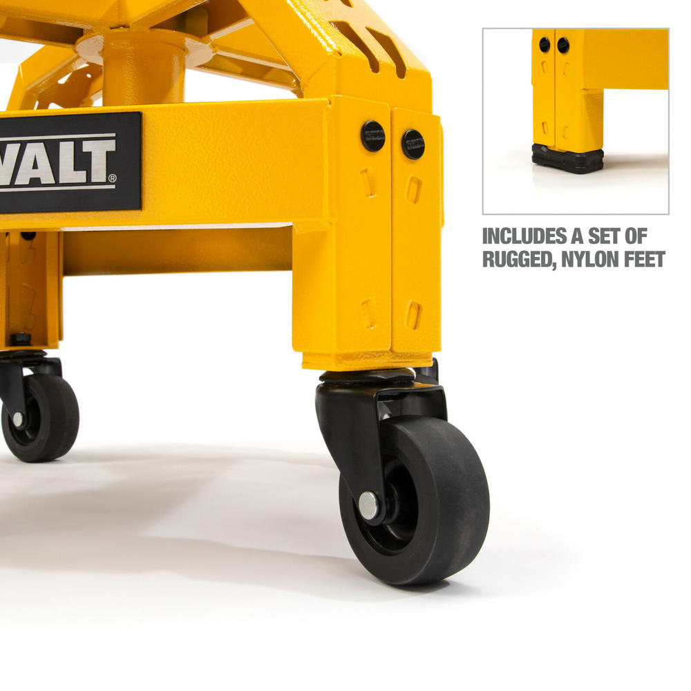 Dewalt Adjustable Shop Garage Stool with Rolling Casters DXSTAH025