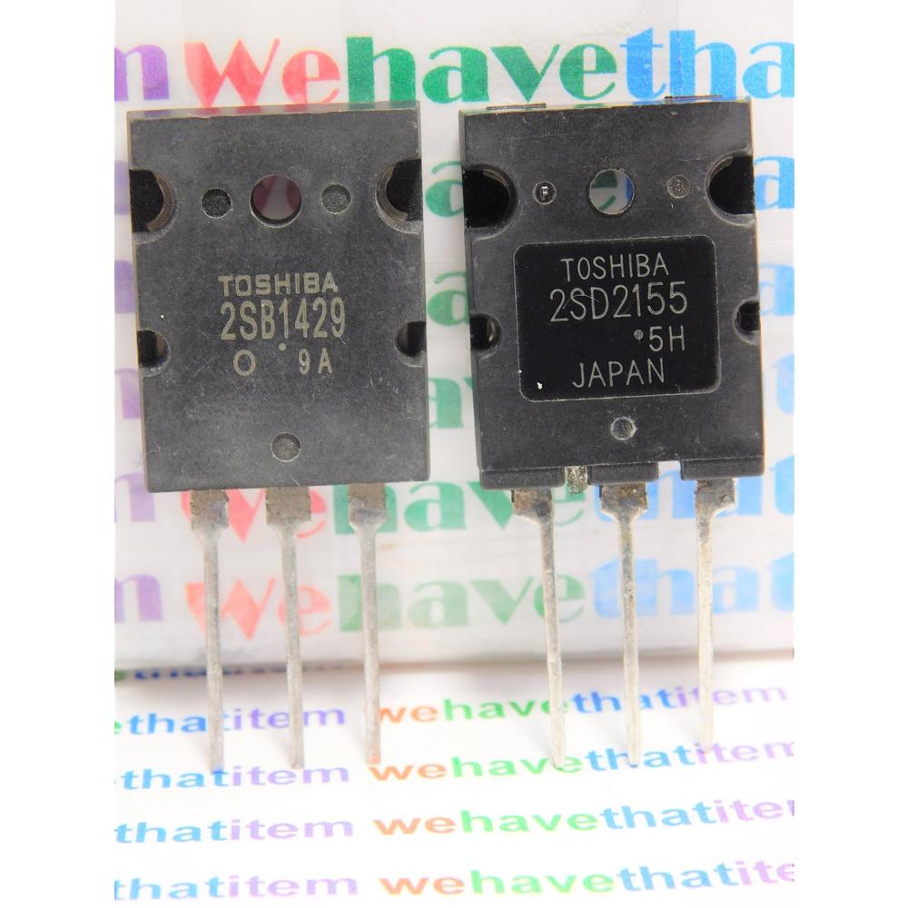 1pairs OR 2PCS Transistor TOSHIBA TO-3PL 2SB1429-O/2SD2155-O 2SB1429 - Foto 7