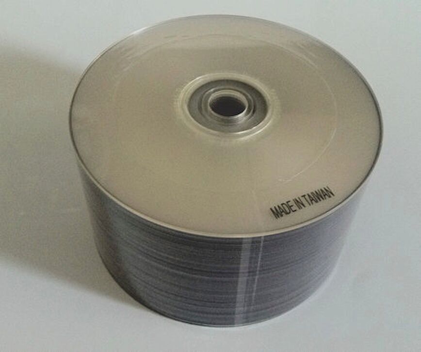 thinkstar 50 16X Silver Inkjet Hub Printable Blank Dvd-R Dvdr Disc Storage Media 4.7Gb