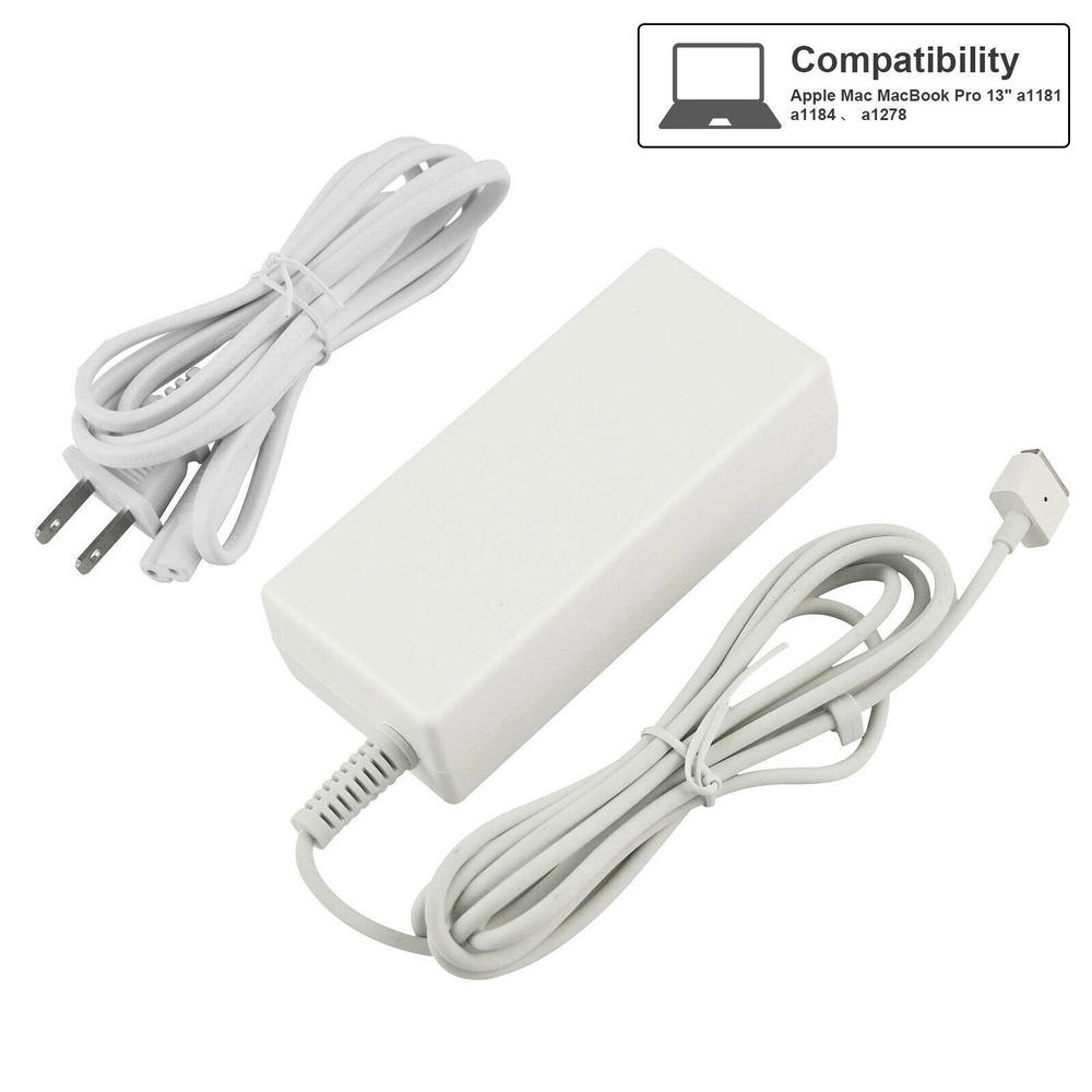 thinkstar Charger For Macbook Pro 13 Inch 2012-2016 Air After 2012 60W Ac T-Tip Adapter