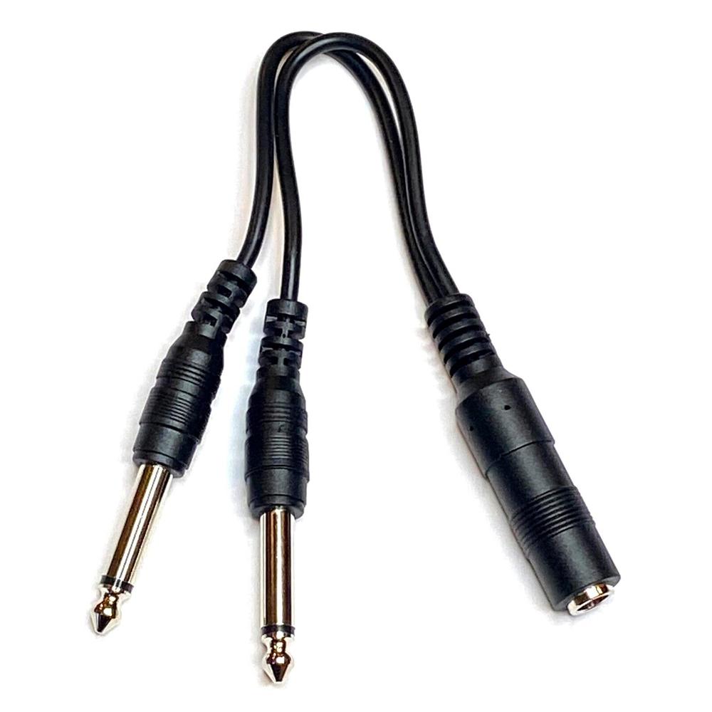 thinkstar (5) Pack 1/4 Inch Mono Ts Female To 2 X 1/4 Inch Male Mono Ts Y Splitter Cable