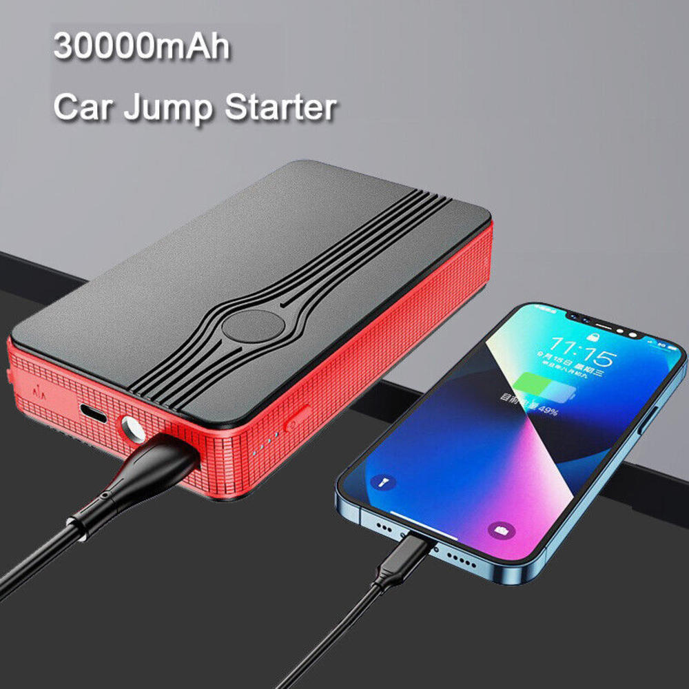 thinkstar 30000Mah Car Jump Starter Booster Jumper Box Power Bank Battery Charger Portable