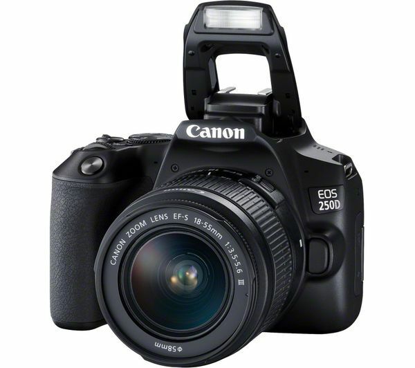 Canon EOS 250D / Rebel SL3 DSLR Camera with 18-55mm Lens (Black)
