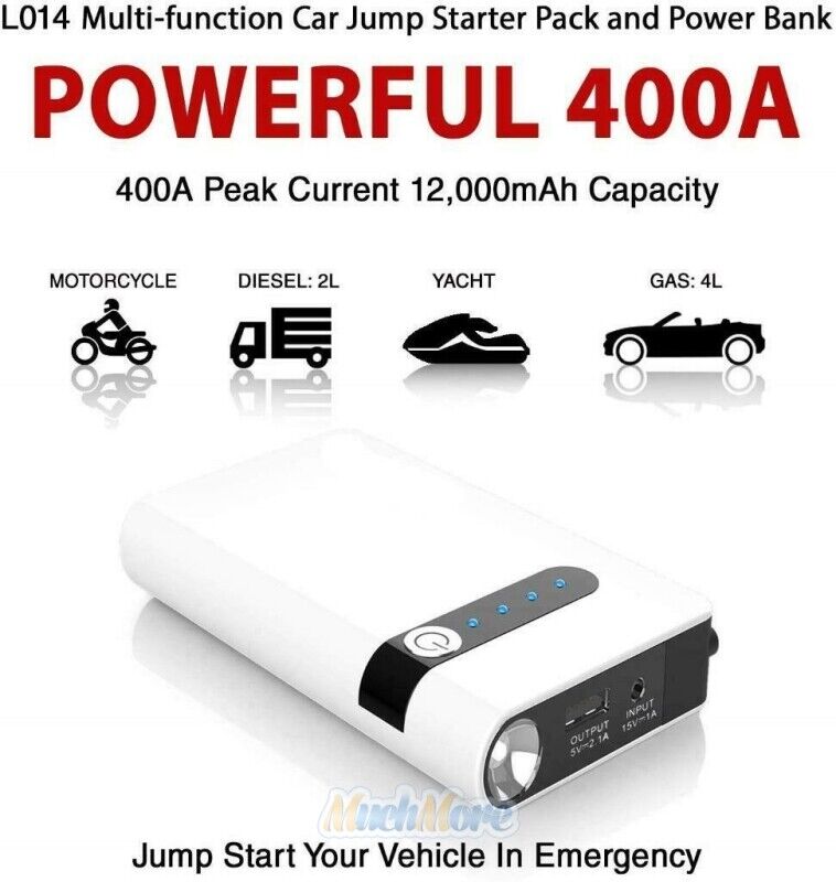 thinkstar 20000Mah Mini Slim Car Jump Starter Engine Battery Charger Power Bank Portable