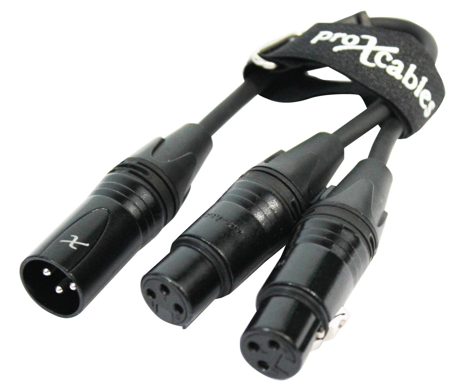 thinkstar 6 In. Balanced Xlr-M To Dual Xlr-F High Performance Audio Y Cable