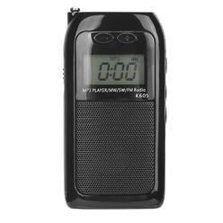 thinkstar K605 Mini Portable Mp3 Player, Fm/Sw/Mw Digital Tuning Radio Receiver With Earphones Portable Digital Music Player Mp3 Mus…
