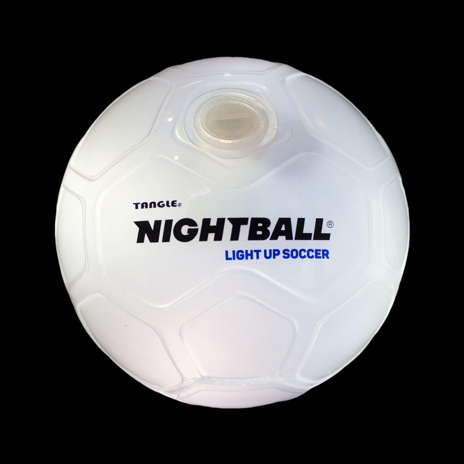 thinkstar Soccer Ball Led Light Up Ball - Glow In The Dark Glow Ball Soccer Ball Gifts - Orange Teal Outdoor And Indoor Soccer Ball ?