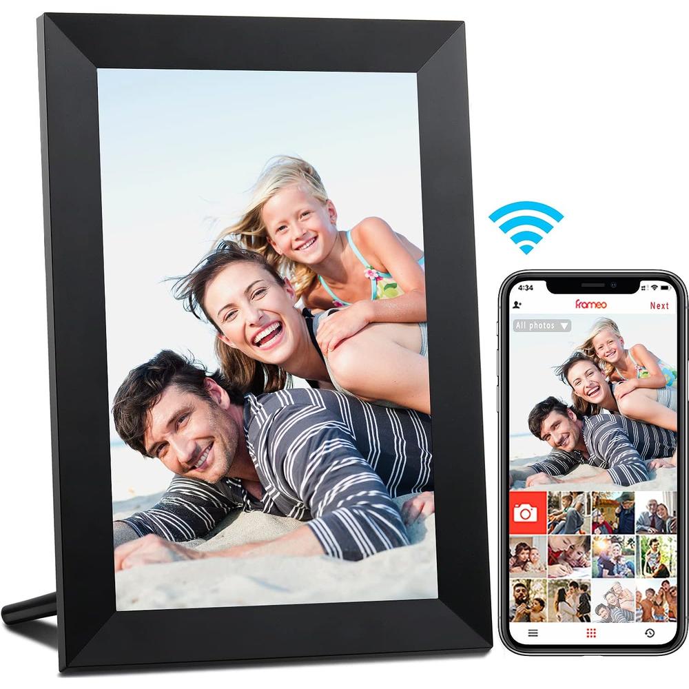 thinkstar 10.1 Inch Wifi Digital Picture Frame, Ips Touch Screen Smart Cloud Photo Frame With 16Gb Storage, Easy Setup To Share Phot…