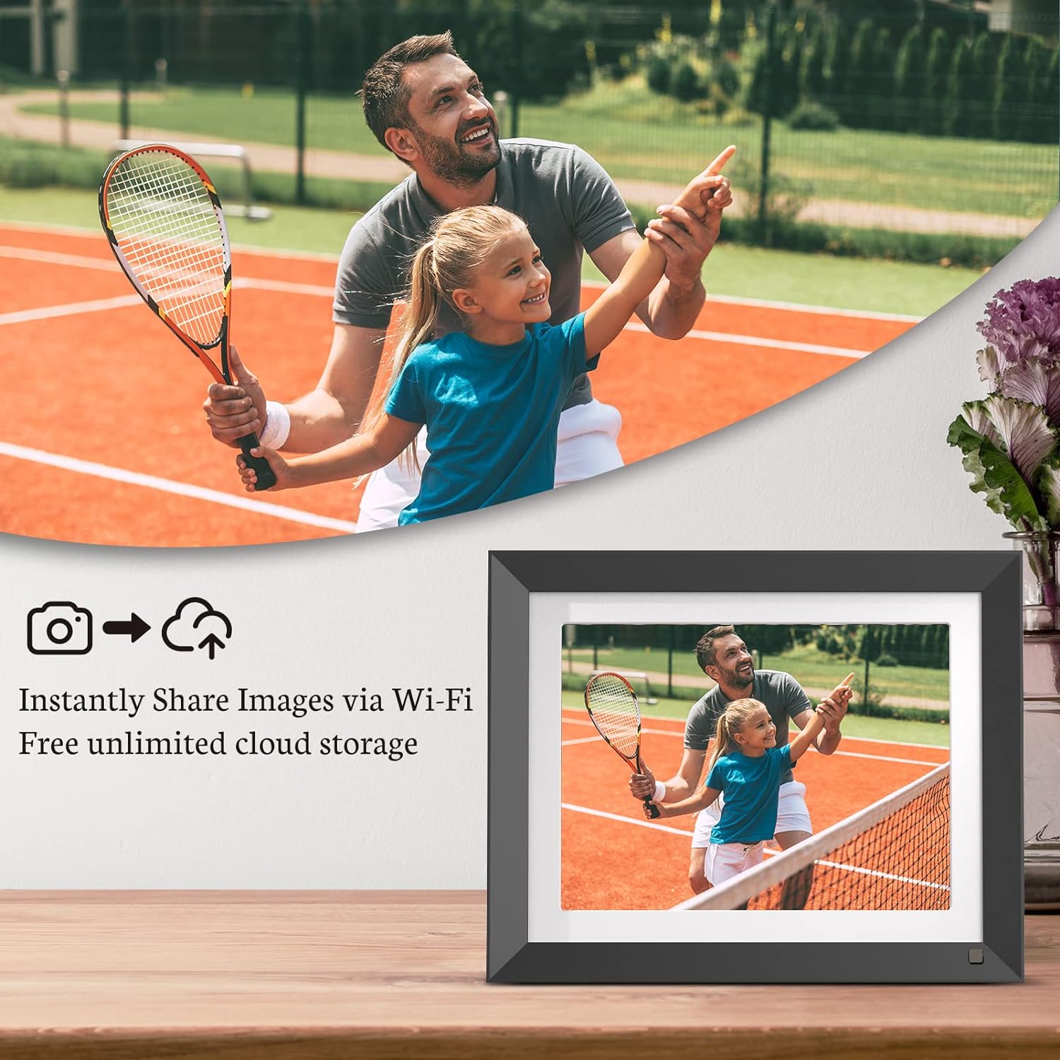 thinkstar 32Gb 2K Wifi Digital Photo Frame 11 Inch, 2176X1600 Ultra-Clear Ips Display, Smart Electronic Picture Frame, Easy To Share…