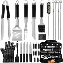 thinkstar 26Pcs Grill Accessories For Outdoor Grill Utensils Set Stainless Steel Bbq Tools Grilling Tools Set For Christmas Birthday…