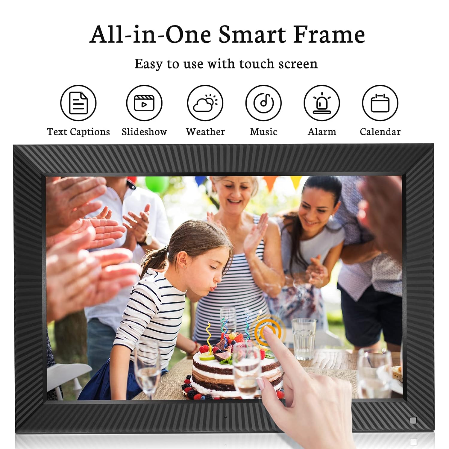 thinkstar 17-Inch 32Gb Extra Large Wifi Digital Picture Frame 1920 X 1200 Fhd Ips Touch Screen Electronic Photo Frame, Remote Contro…