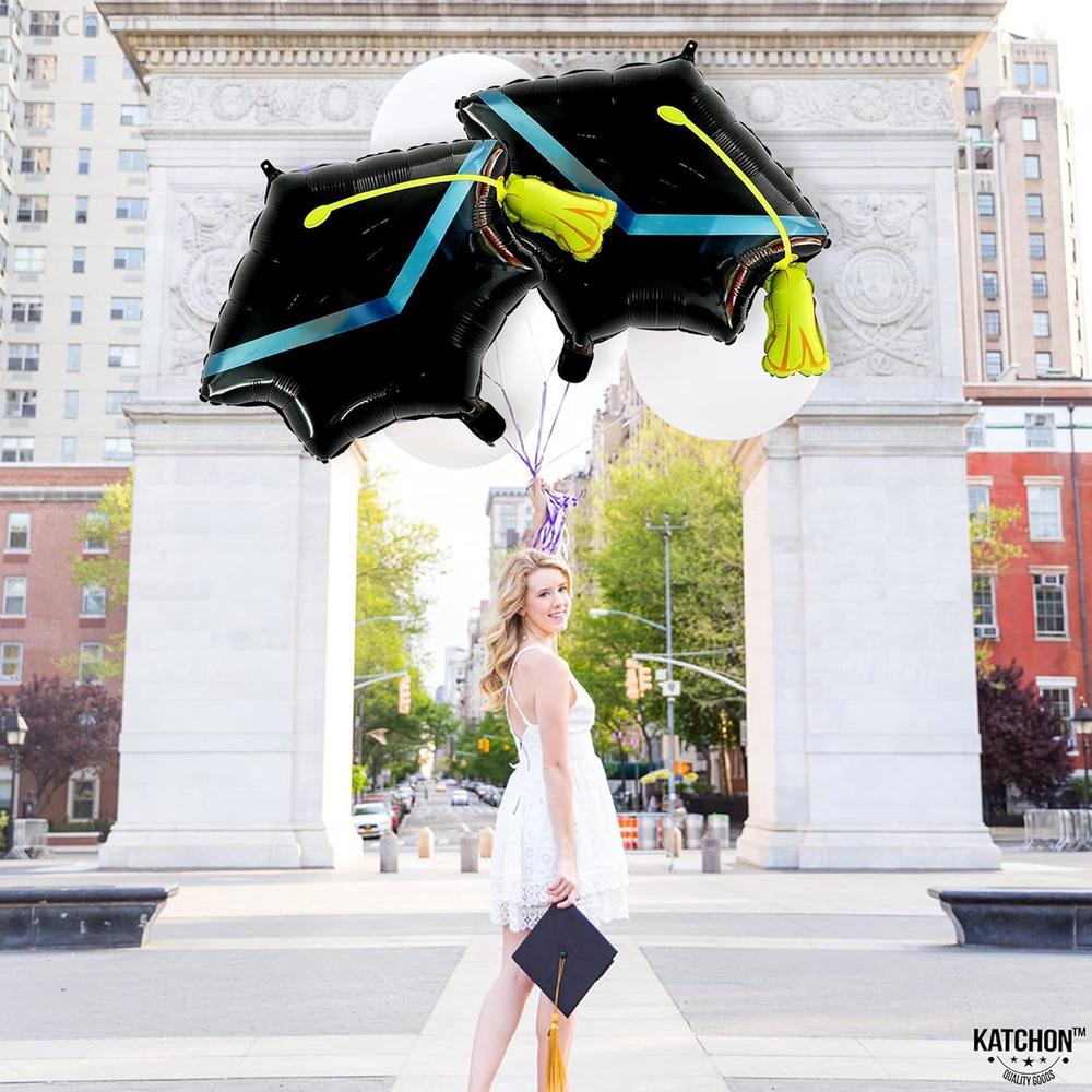 thinkstar Big Graduation Cap Balloon For 2021 Graduation Decorations ...