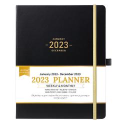 thinkstar 2023 Planner - Planner 2023, 2023 Planner Weekly And Monthly, Jan.2023 - Dec.2023, 8'' × 10'', Inner Pocket + Elastic Clos…