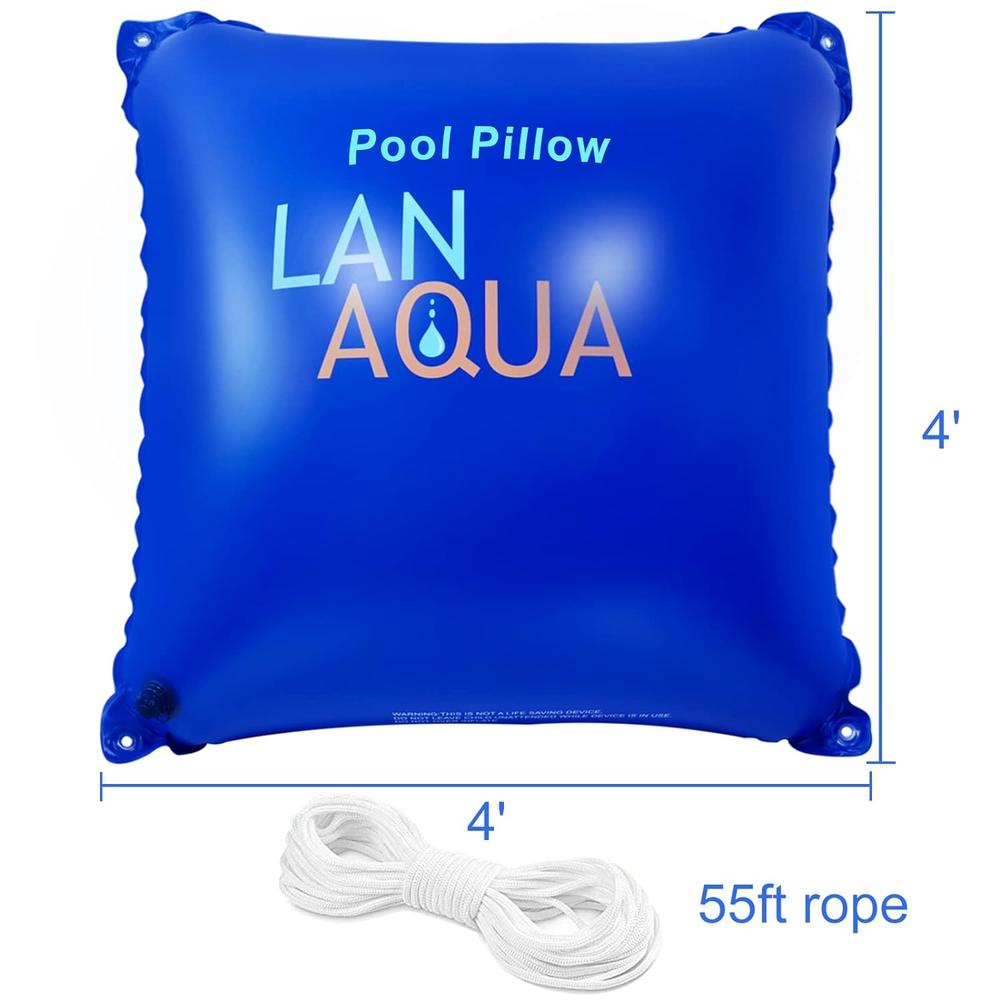 thinkstar 4 X 4 Ft Pool Pillows For Above Ground Pools,0.4Mmthick Winter Pool Pillow For Closing,Super Durable Pvc & Strong Cold Res…