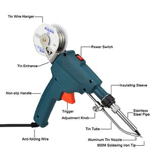 60W Electrc Auto Solderng ron Gun Kt Hand-Held Tweezers Wre 60W Electrc Auto Solderng ron Gun Kt Hand-Held Tweezers Wre