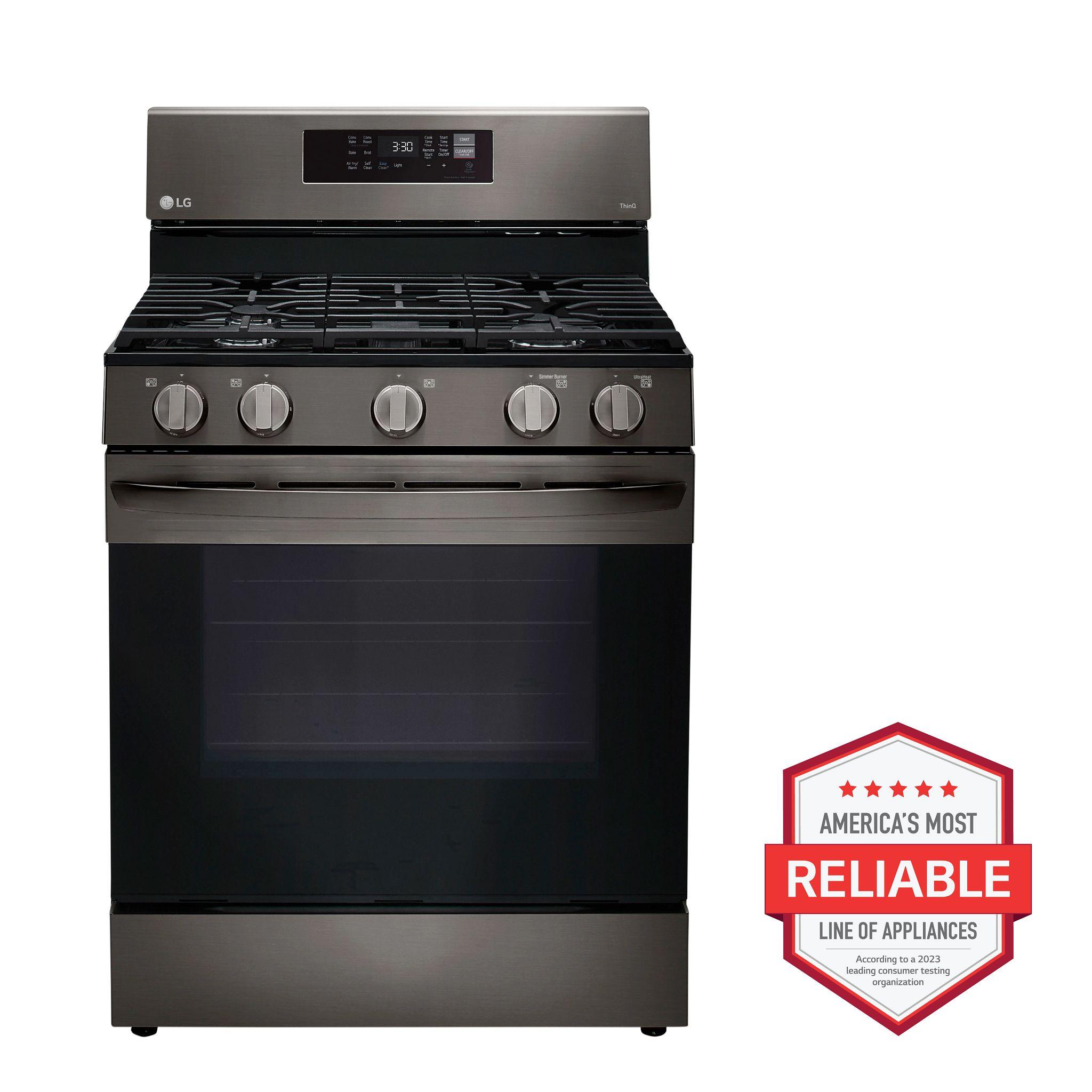 LG Appliances 5.8 cu ft. Smart Wi-Fi Enabled Fan Convection Gas Range with Air Fry & EasyClean®
