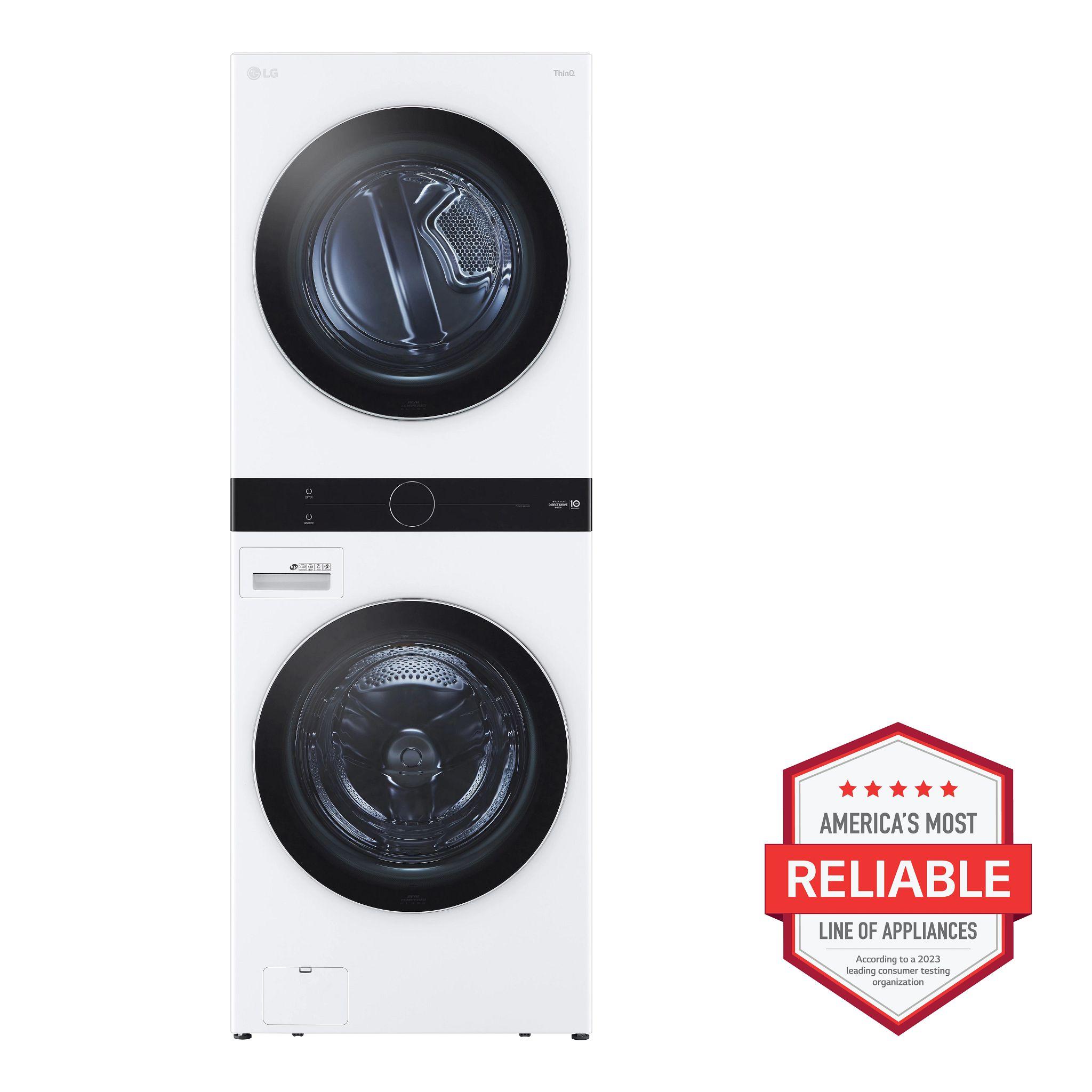 LG Appliances Single Unit Front Load LG WashTower™ with Center Control™ 4.5 cu. ft. Washer and 7.4 cu. ft. Gas Dryer