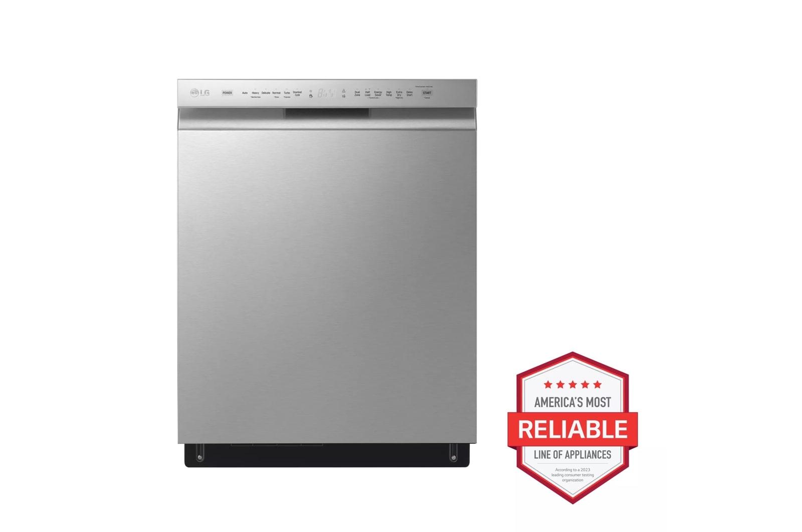 LG Appliances Front Control Dishwasher with QuadWash™