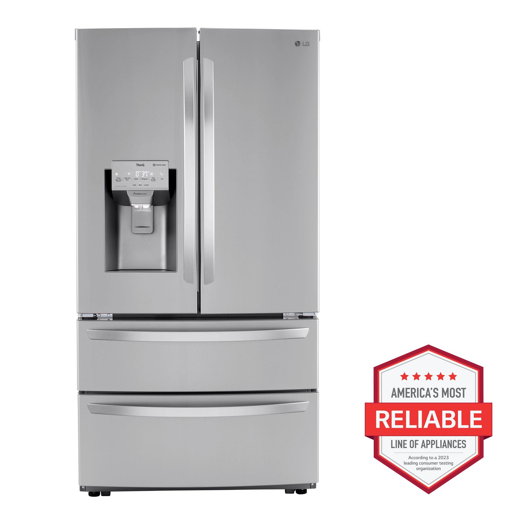 LG Appliances 22 cu ft. Smart Counter Depth Double Freezer Refrigerator