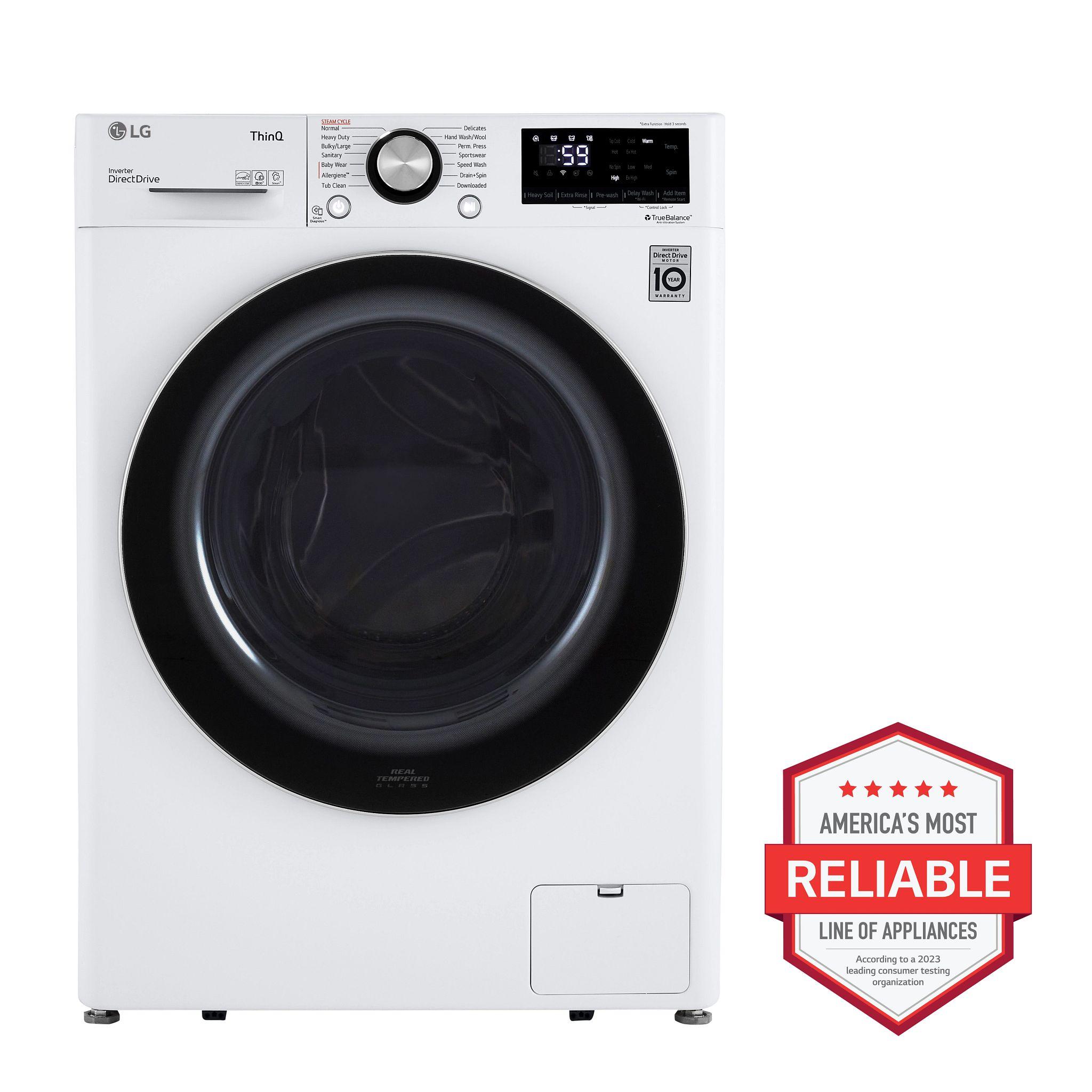 LG Appliances 2.4 cu.ft. Smart wi-fi Enabled Compact Front Load Washer with Built-In Intelligence