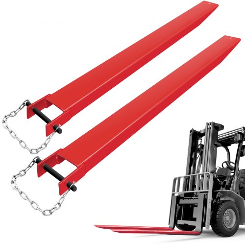 VEVOR Pallet Fork Extension 82 Inch Length 4.5 Inch Width, Heavy Duty Alloy Steel Fork Extensions for forklifts, 1 Pair Forklif