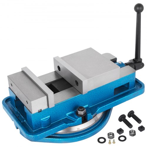 VEVOR 6 Inch Heavy Duty Milling Vise Bench Clamp Vise High Precision Clamping Vise 6 Inch Jaw Width with 360 Degrees Swiveling 