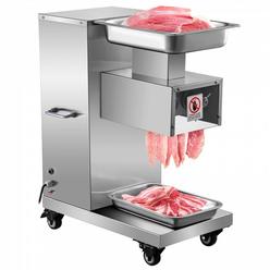 VEVOR 110V Commercial Meat Cutter Machine 1100LB/H Electric Meat Cutting Machine 750W Commercial Meat Slicer 3mm Blade Restaura