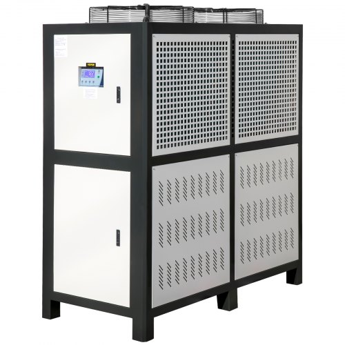VEVOR Water Chiller 15Ton, Capacity Industrial Chiller 15Hp, Air-Cooled Water Chiller, Finned Condenser, w/ Micro-Computer Cont