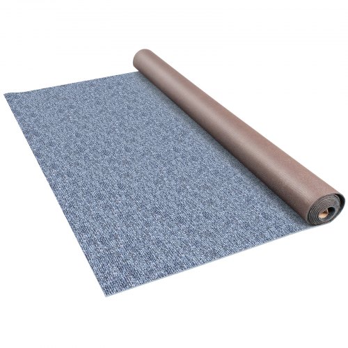 VEVOR Gray Marine Carpet 6 ft x 36 ft, Boat Carpet Rugs, Indoor Outdoor Rugs for Patio Deck Anti-Slide TPR Water-Proof Back Out