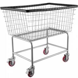 VEVOR Wire Laundry Cart, 4.5 Bushel Wire Laundry Basket with Wheels, 35''x15.7''x22'' Commercial Wire Laundry Basket Cart, Stee