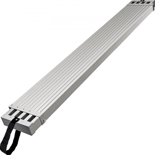 VEVOR Aluminum Work Plank, 8-13ft Telescoping Plank, 440lbs Capacity Aluminum Extension Plank, 12.5 inch Width, Aluminum Scaffo