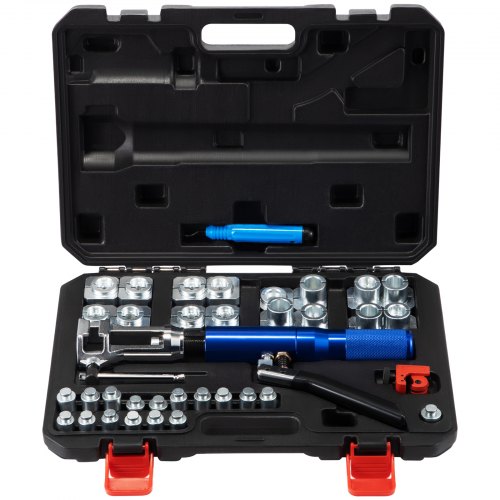 VEVOR Hydraulic Flaring Tool Kit, 45° Double Flaring Tool, Brake Repair Brake Flaring Tools for 3/16"-1/2", Brake Flare Tool wi