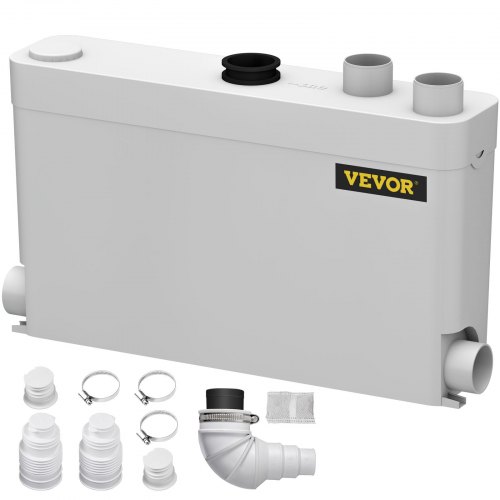VEVOR 400W Sewerage Macerator Pump for Basement, Kitchen, Sink, Shower, Bathtub, Waste Water Disposal Machine, Elevation up to 