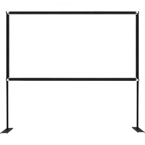 VEVOR Projector Screen with Stand 100inch Portable Movie Screen 16:9 4K HD Wide Angle Projector Screen Stand Easy Assembly with