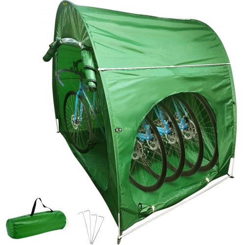 VEVOR Bike Cover Storage Tent, 420D Oxford Fabric Portable for 4 Bikes, Outdoor Waterproof Anti-Dust Bicycle Storage Shed, Heav