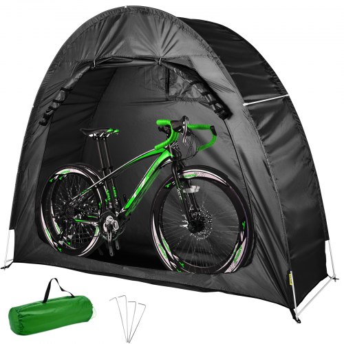 VEVOR Bike Cover Storage Tent, 420D Oxford Portable for 2 Bikes, Outdoor Waterproof Anti-Dust Bicycle Storage Shed, Heavy Duty 