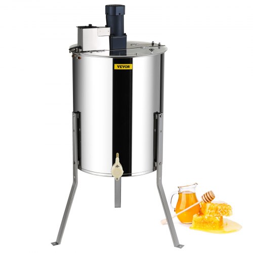 VEVOR Electric Honey Extractor, 4/8 Frames Honey Spinner Extractor, Stainless Steel Beekeeping Extraction, Apiary Centrifuge Eq