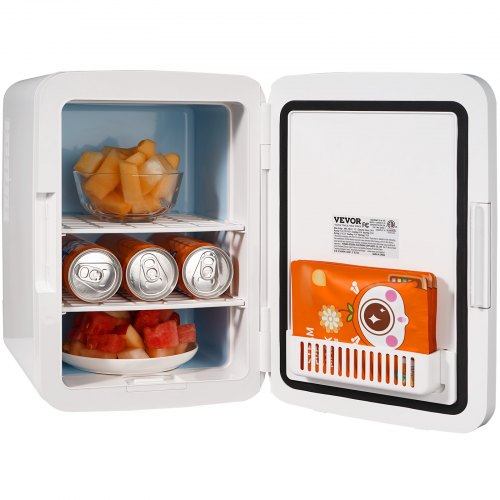 Vevor Mini Fridge,10L/12 Can Luxury Skin Care Refrigerator,  Small Beverage Fridges for Bedroom Office Dorm Car Travel,  AC/DC 
