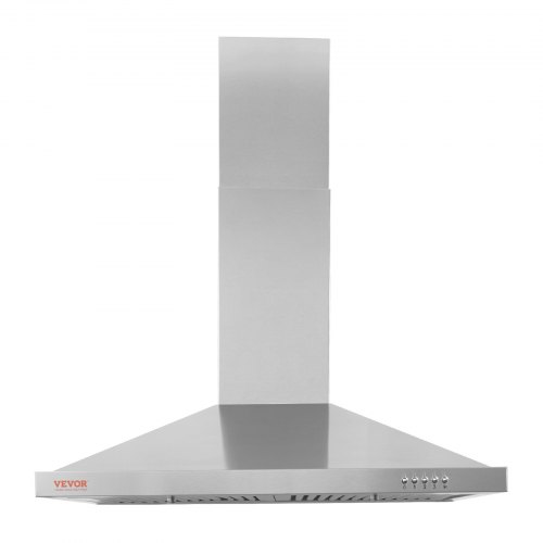 VEVOR Wall Mount Range Hood, Ductless ChimneyStyle Kitchen Stove Vent