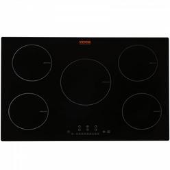 VEVOR Electric Cooktop, 5 Burners, 30'' Induction Stove Top, Built-in Magnetic Cooktop 9200W, 9 Heating Level Multifunctional B