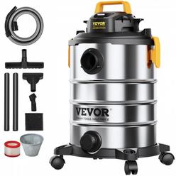 VEVOR Stainless Steel Wet Dry Shop Vacuum, 8 Gallon 6 Peak HP Wet/Dry Vac, Powerful Suction with Blower Function w/ Attachment 