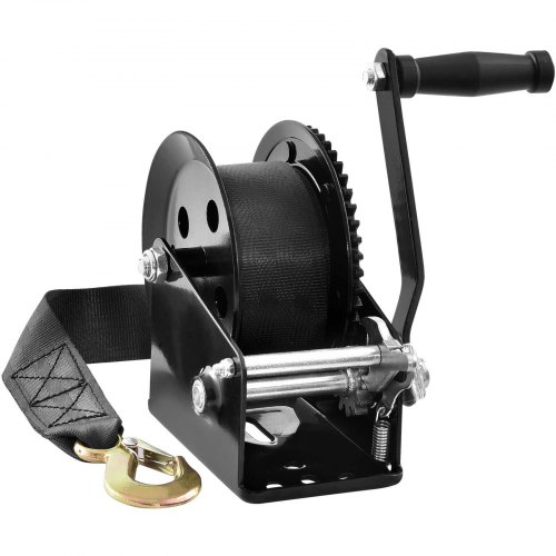 VEVOR Hand Winch, 1600 lbs Pulling Capacity, Boat Trailer Winch Heavy Duty Rope Crank with 33 ft