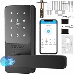 VEVOR Smart Lock, 5-in-1 Smart Door Knob, Fingerprint Deadbolt with App Control, Keyless Entry Door Lock with Handle, Bluetooth