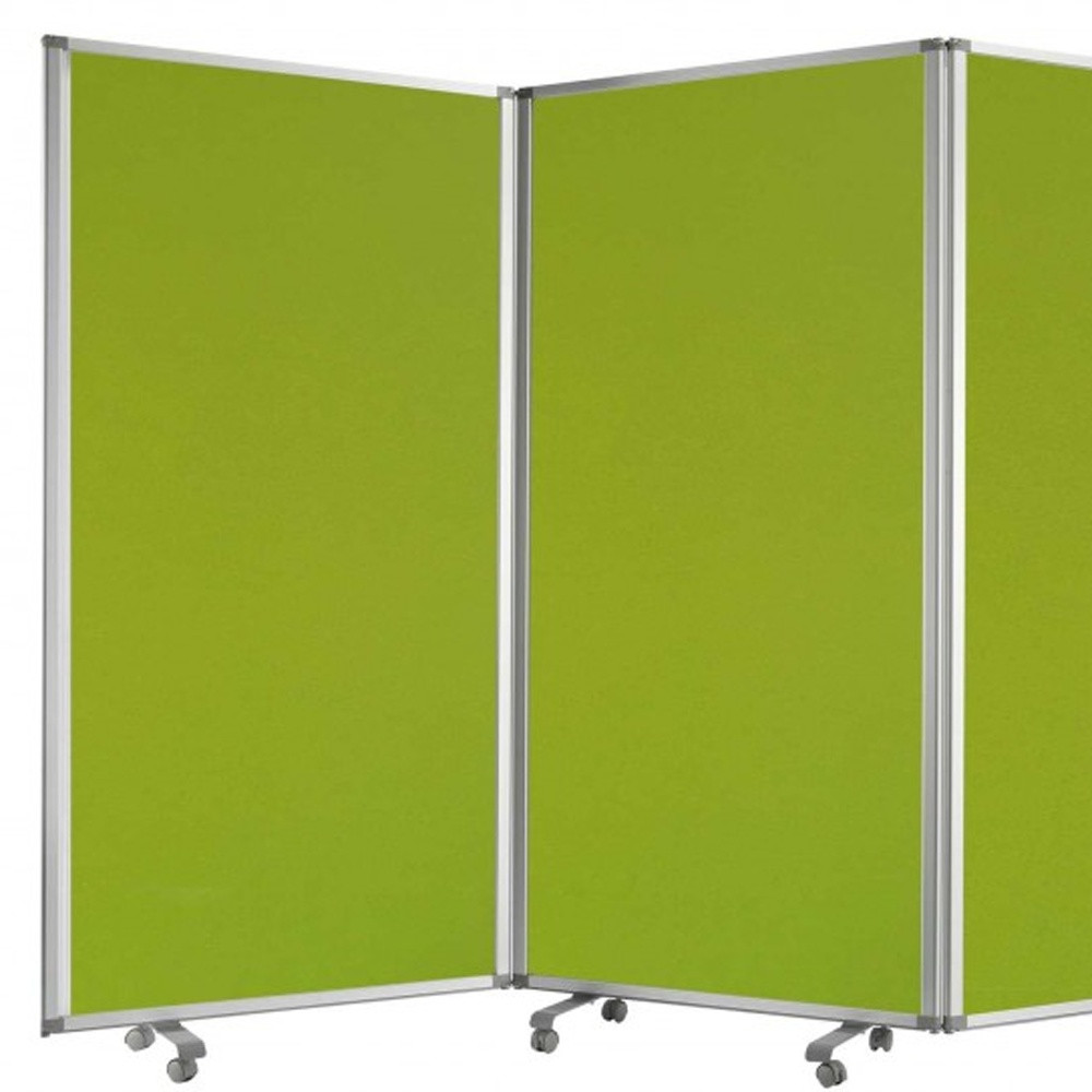 HomeRoots Decor 318" X 1" X 71" Green, Metal, 9 Panel, Screen