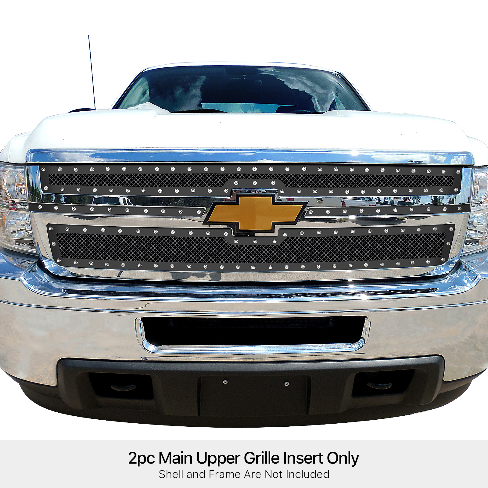 APS 2011-2014 Chevy Silverado 2500 HD Rivet Grille 1.8 mm wire mesh ...