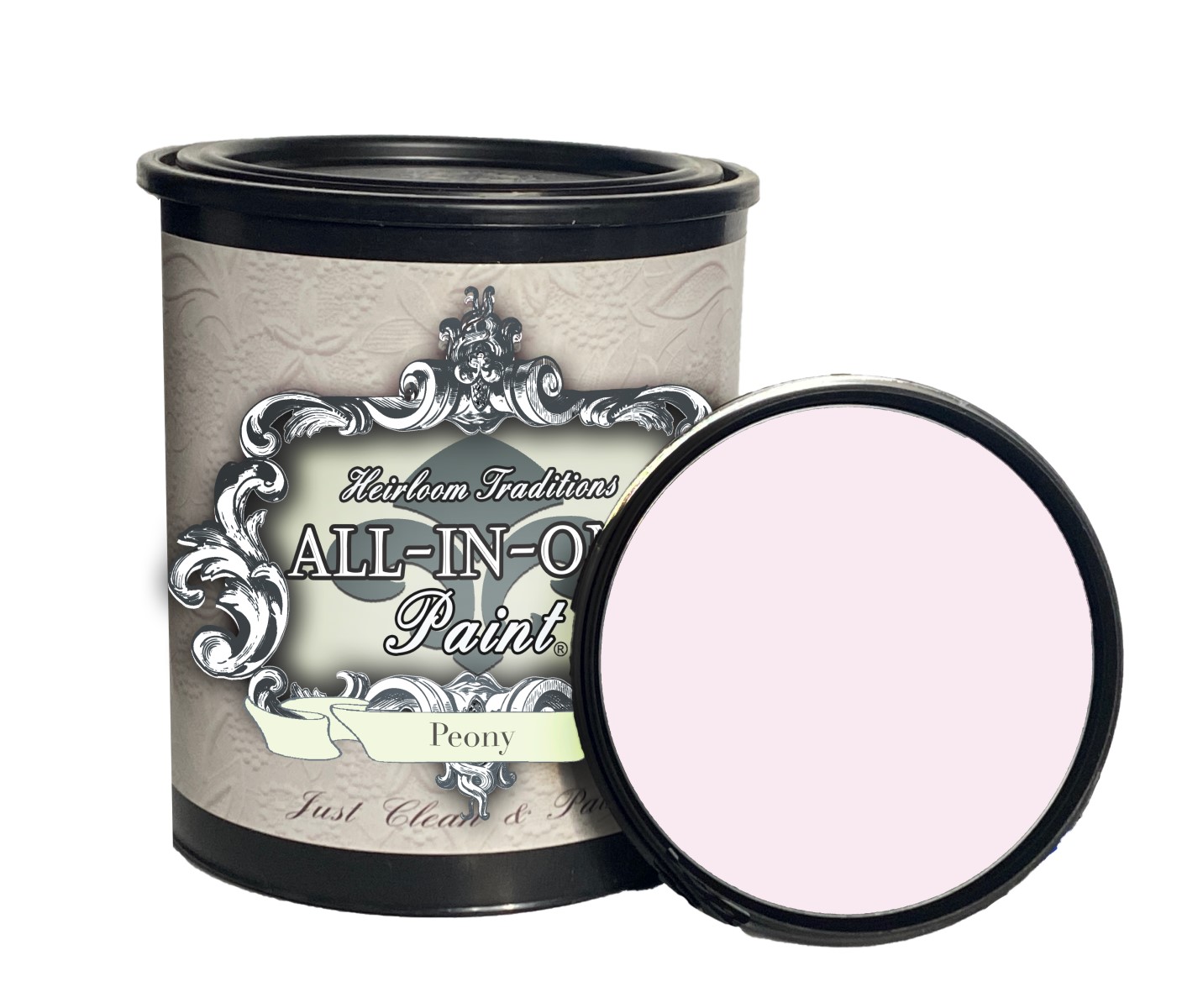 Heirloom Traditions Paint ALL-IN-ONE Paint, Peony (Pale Pink), 32 Fl Oz Quart