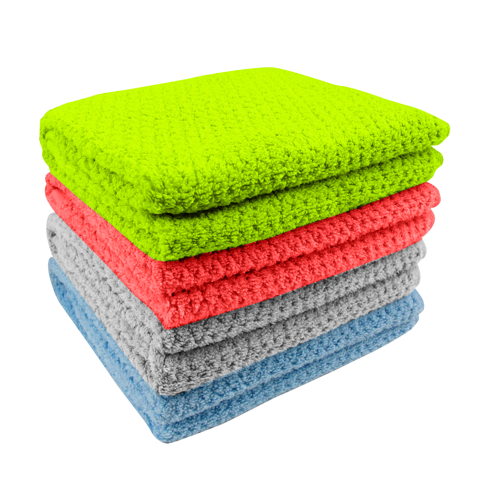 Bargain Honcho 5-Pack Ultra-Soft Popcorn Textured Weaved 100% Cotton Quick Dry Absorbent Bath Spa Towels